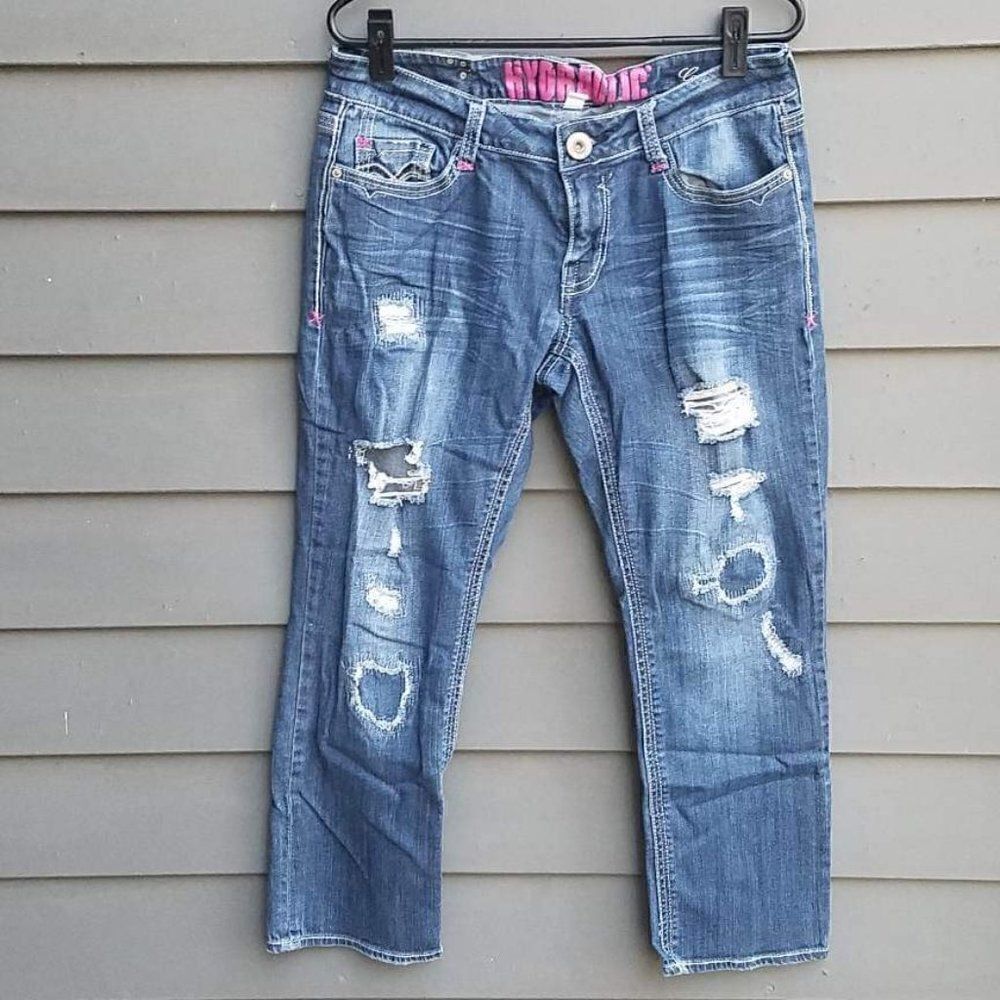 Hydraulic Grammercy Distressed Jeans  Check Measurements for Size